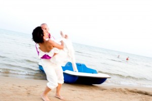 mariage sur la palge